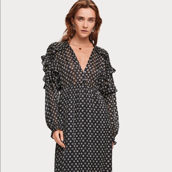 Scotch and Soda black and white maxi dress Size Medium - Picture 3 of 15